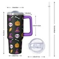 thumbnail image 2 of 30oz Halloween Tumbler with Handle – Skeleton Pumpkin Haunted Drinkware with Lid and Straw – Gothic Travel Cup – Trick or Treat Gifts, 2 of 5