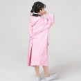 thumbnail image 5 of Toddler Kids Waterproof Raincoat Toddler Kids Boys Girls Solid Color Rainwear Children Raincoat with Hooded Jacket Coat Hoodies Breathable Kids Rain Jackets,Pink,1-5 Years, 5 of 9