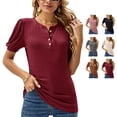 thumbnail image 4 of Camiseta diaria, camiseta de manga abullonada, camiseta informal de cuello redondo, camiseta de cuello redondo, ingeniería de precisión, 4 of 6