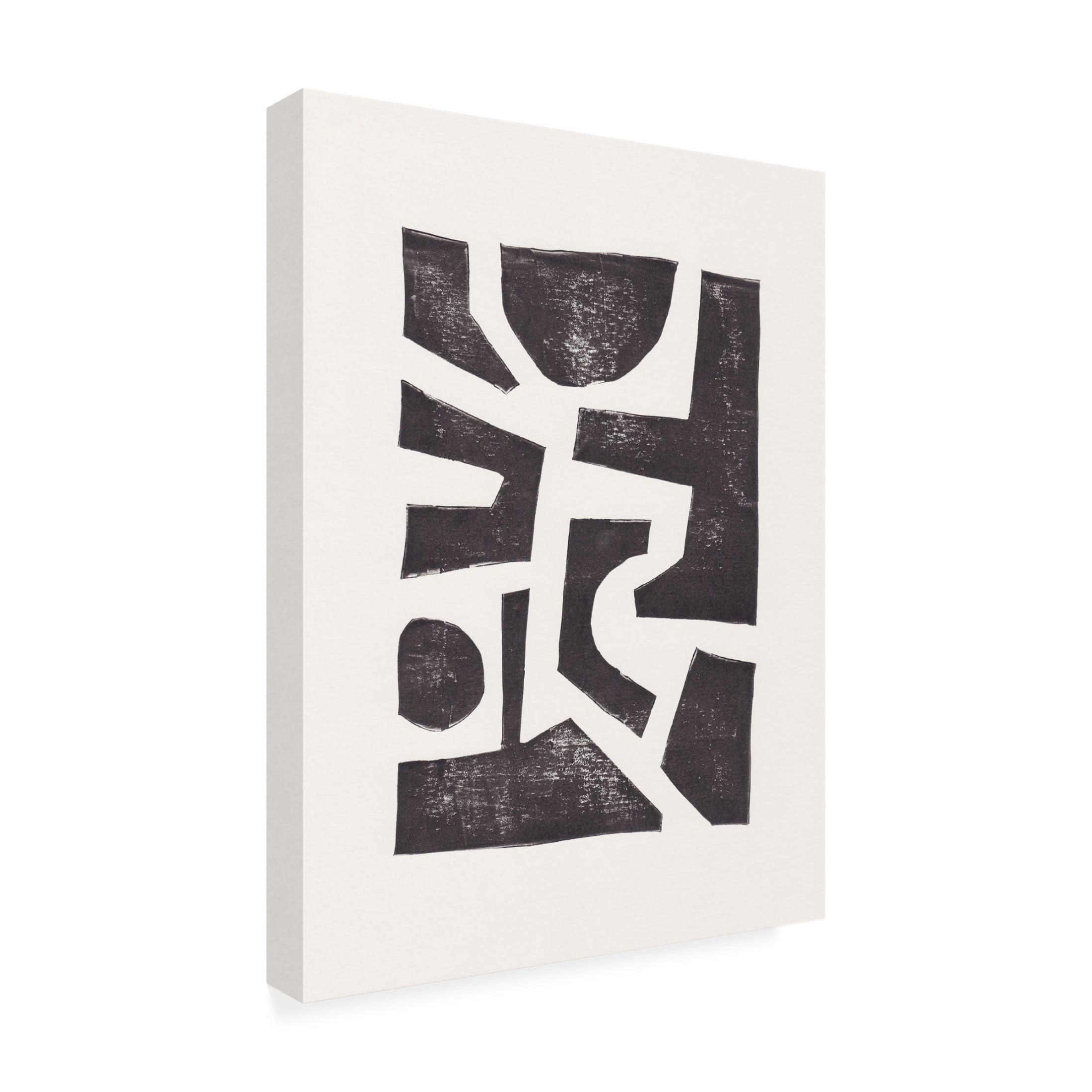 Trademark Fine Art Alisa Galitsyna  Linocut Abstract 5 Canvas Wall Art