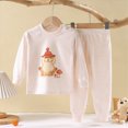 thumbnail image 2 of NOLDARES Toddler Baby Girl Outfits Long Sleeve Sweatsuit Pants 2 Piece Clothes Fall Winter Infant Sweater Set(Red,4-5 Y), 2 of 5