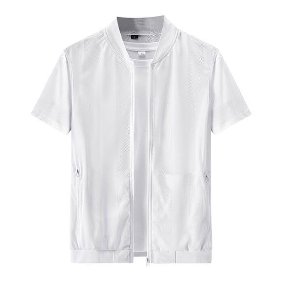 Posijego Men's Fishing Vest Outerwear Breathable Lightweight Summer Casual Tank Outdoor Loose Outwear Vests with Zipper Pockets