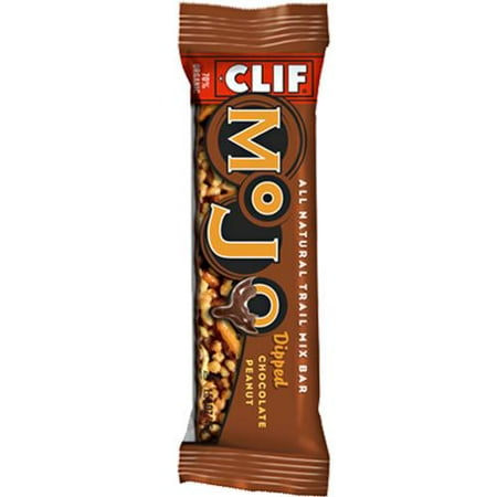 Clif Bar Dipped Mojo Bar: Chocolate Peanut; Box of 12