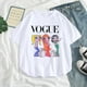 thumbnail image 2 of SASSYME Women's Summer T-shirt Fashion Women's Head Loose T-shirt Women's Summer Women's Couple Wearpangjing, 2 of 4