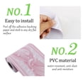 thumbnail image 4 of Bordes de papel tapiz autoadhesivo de patrón de olas rosas de Unique Bargains, resistentes al agua, 4 of 7