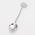 thumbnail image 1 of 1 pieza, artesanías de regalo de aleación de zinc estilo retro palaciego cuchara de postre de café cuchara de pastel de café de hoja de coco dorada, 1 of 2