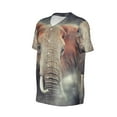 thumbnail image 6 of Fotbe Elephant in Smoke Baseball Jersey Shirt for Men and Women, Casual Short Sleeves Button Down T-Shirt-XX-Large, 6 of 9