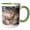 Green/White, variant on 3drose, Usa, Colorado, Mule Deer Buck in Estetes Park., 11oz Mug