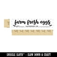thumbnail image 2 of Farm Fresh Eggs Gathered On Fill-In Rectangle Rubber Stamp Stamping Scrapbooking Crafting - Large 3.75in, 2 of 7