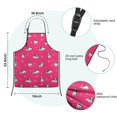 thumbnail image 7 of Boston Terrier on Red Background Kids Aprons for Girls and Boys,Adjustable Neck Strap Toddler Aprons for Kids Cooking Baking, 7 of 7