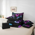 thumbnail image 3 of Erosebridal Teens Cheerleader Bedding Sets Full Size, Sport Lover Comforter Sets with Sheets, Teenager Adult Reversible Bed Set, Microfiber Room Decorative, 7 Pieces, 3 of 4