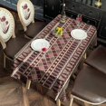 thumbnail image 4 of Boho Bohemia Geometric Line Art Rectangle Tablecloth 60"x120",Waterproof Polyester Rectangle Table Cloth, Wipeable Spillproof Polyester Tablecloth for Dining, Camping, Indoor and Outdoor, 4 of 6