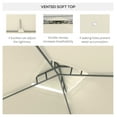 thumbnail image 5 of Gazebo 9.6x11.6 with Mosquito Netting, Vented Roof, Cream White - Outdoor Patio Canopy for Parties, 5 of 9