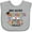 AC-Heather Grey, variant on Inktastic My Aunt Graduated and I'm Super Proud Boys or Girls Baby Bib