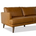 thumbnail image 6 of Pemberly Row Mid-Century Genuine Leather Right-Facing Sectional in Tan, 6 of 6