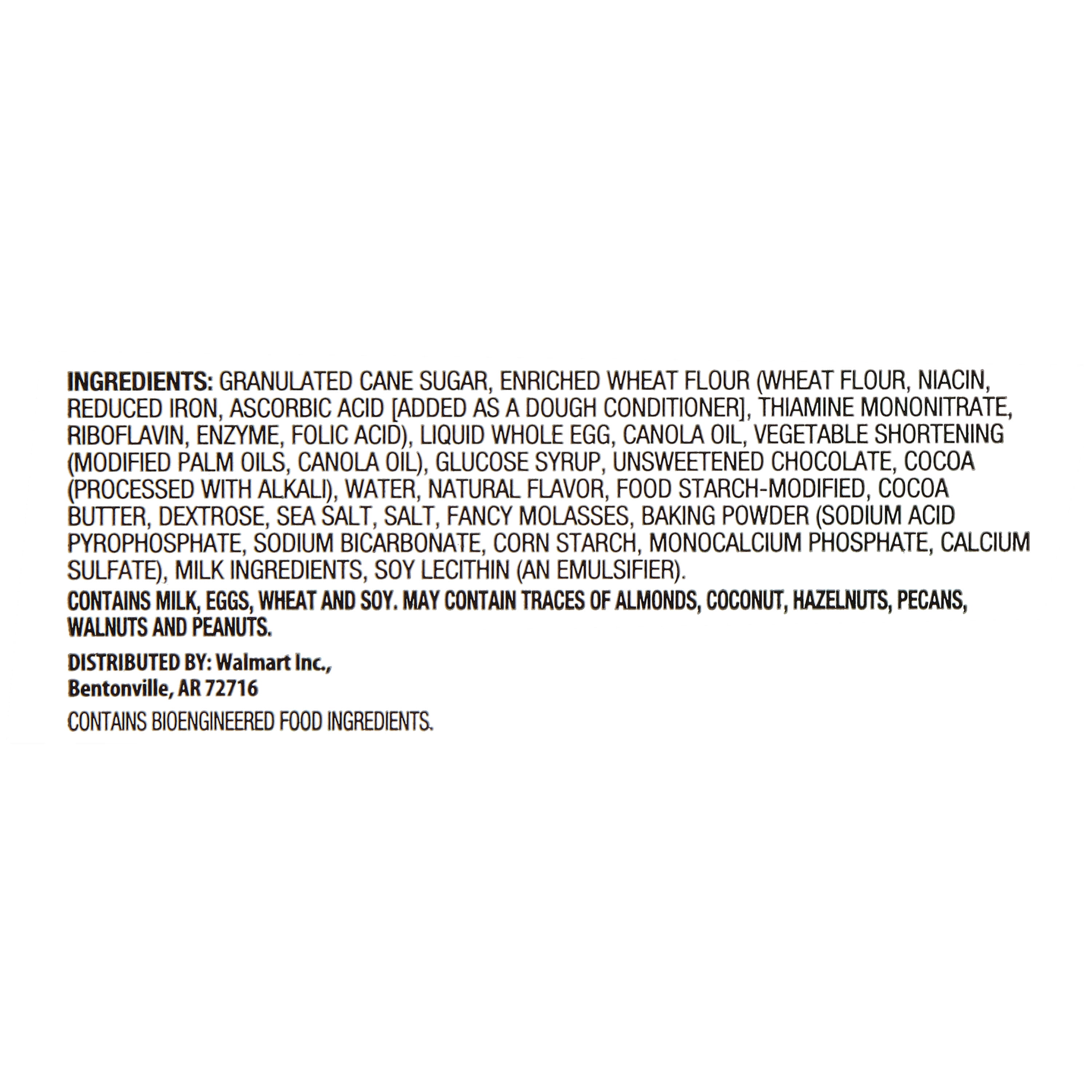 Marketside Bite Sized Brookie Chocolate Chip Brownie Squares, Cakes, 13.3 oz, 12 Count