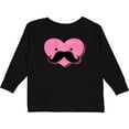 thumbnail image 3 of Inktastic Kawaii Mustache Heart Girls Long Sleeve Toddler T-Shirt, 3 of 5