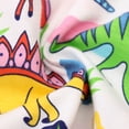 thumbnail image 6 of WIBACKER 2-7T Kids Girls Cotton Summer Jersey Dress Short Sleeve Crewneck Cartoon Dinosaur Dresses, 6 of 6
