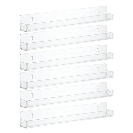 Polish Rack Wall Mount Shelf, Acrylic Polish Display Rack Acrylic Floating Wall Shelf