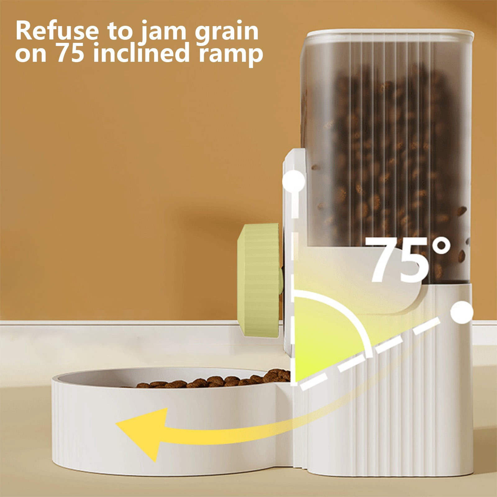 Hanging Pet Feeder for Cage, Automatic Dog Cat Food Dispenser Wall Mounted Feeding Station, Adjustable Height Pet Food Bowl with Large Capacity Easy Clean for Small Pets