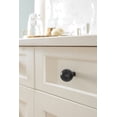 thumbnail image 2 of Amerock Collet 1-1/8 inch (29mm) Diameter Matte Black Cabinet Knob, 2 of 6