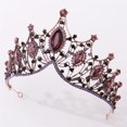 thumbnail image 4 of Guardurnaity Bridal Headdress Vintage Baroque Style Hairstyling Fashion Decor Accessory Rhinestone Dressing Headwear Women Wedding Props Accesorio para el cabello No.1, 4 of 6