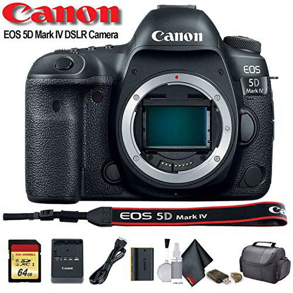 Restored Canon EOS 5D Mark IV DSLR Camera (1483C002) with 64GB 