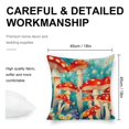 thumbnail image 2 of Dreamy mushroom Linen toss pillowcase Decoration pillowcase Gift preferred 28x28" Cushion cover 2 set Sofa pillowcase Sofa bedroom living room car, 2 of 8