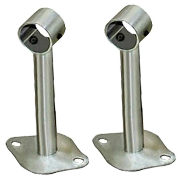 Paquete de 2 palancas de armario de acero inoxidable, soporte de montaje en pared y montaje en techo 150mm