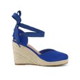 thumbnail image 3 of Unique Bargains Women's Espadrille Platform Wedge Heel Lace Up Sandals, 3 of 6