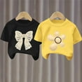thumbnail image 3 of Lopecy-Sta 2 Pack Girls Short Sleeve Shirts Soft Crewneck T-Shirts Basic Layering Summer Tops, 3 of 4