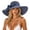 Navy, variant on Fewfanhot Women Wide Floppy Brim Straw Sun Hat, UPF Foldable Beach Hat with Satin Bow Decor for Travel Pool