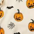 thumbnail image 6 of HILEELANG Toddler(18M-7T) Halloween Pullover – 100% Cotton Pumpkin and Bat Print Fall Sweatshirt for Boys Girls 3 years old, 6 of 6