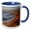 Blue/White, variant on 3drose, Boardwalk Along the Sand Dunes at Cost Nova, Portugal, 11oz Magic Transforming Mug