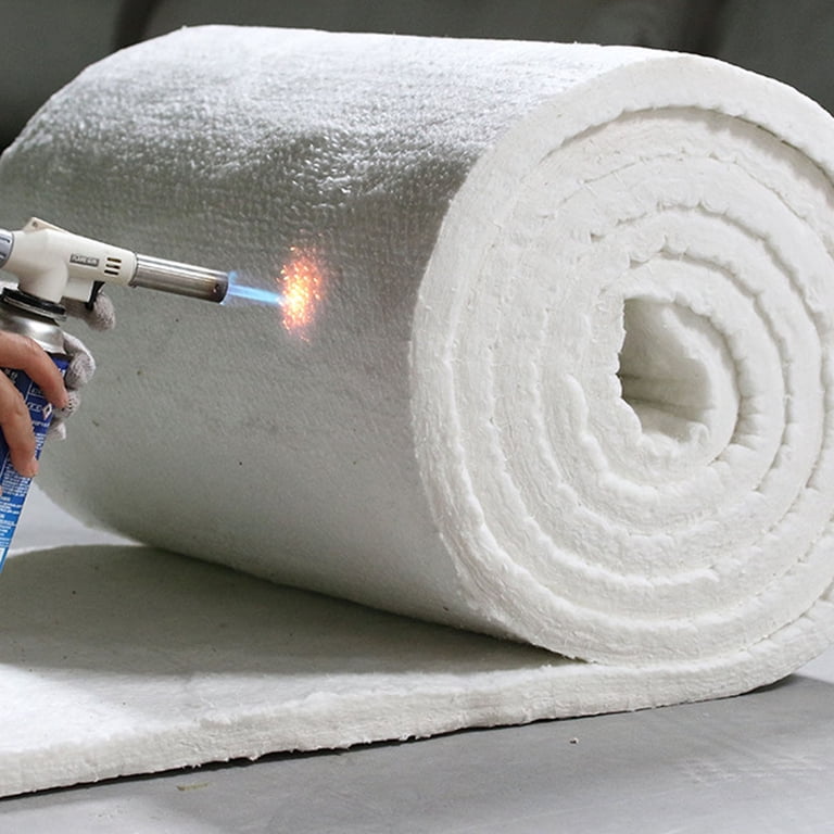 24 In. X 32 In. Ceramic Fiber Blanket Fireproof Insulation Baffle Rated To 2400f For Furnace Forging Kiln And Stove Inazc2432