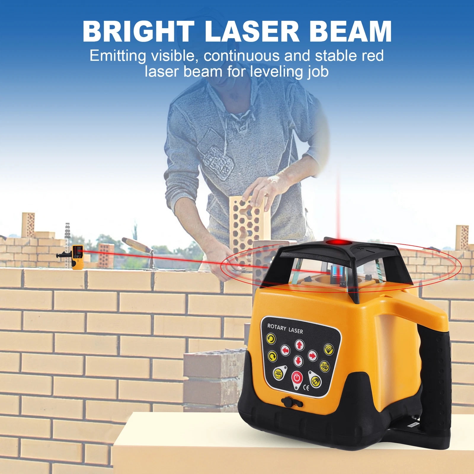 SHENGJINSH 360 Laser Level Machine Rotary Green Cross Line Laser Leveler Self-Leveling 500m Scanning Measurement Tools