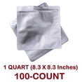thumbnail image 4 of 7 Mil Zip Top Mylar Bags (100, 1 Quart 8.3 x 8.3 Inch), 4 of 5
