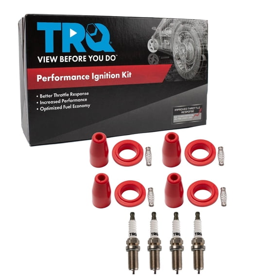 TRQ Ignition Coil and Spark Plug Kit 8 Piece Fits 2011-2015 Chevrolet Cruze 2016 Cruze Limited 2012-2018 Sonic