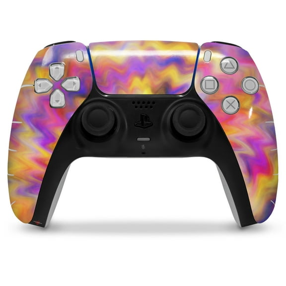 WraptorSkinz Skin Wrap compatible with the Sony PS5 DualSense Controller Tie Dye Pastel (CONTROLLER NOT INCLUDED)