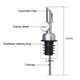 thumbnail image 5 of Xihbxyly Vertedor de Acero Inoxidable con Peso, Dispensador Automático de Aceite, Flujo Constante para Licor y Vinagre Balsámico, Ajuste Universal para Botellas, Diseño Elegante, Fácil de Limpiar, 3, 5 of 7