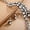 Grey, variant on Boho Layered Beaded Choker Necklace with Earrings Crystal Cluster Chunky Chain Pendant Statement Necklace for Women