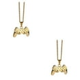 thumbnail image 4 of Transemion Gift Idea Stylish Chain Pendant Featuring Game Controller Charm Stylish Gold 2Set, 4 of 6