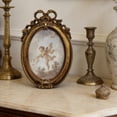 thumbnail image 1 of Elodie Baroque Photo Frame Embossed Picture Holder Oval for Bedside Home Decoration, 1 of 7