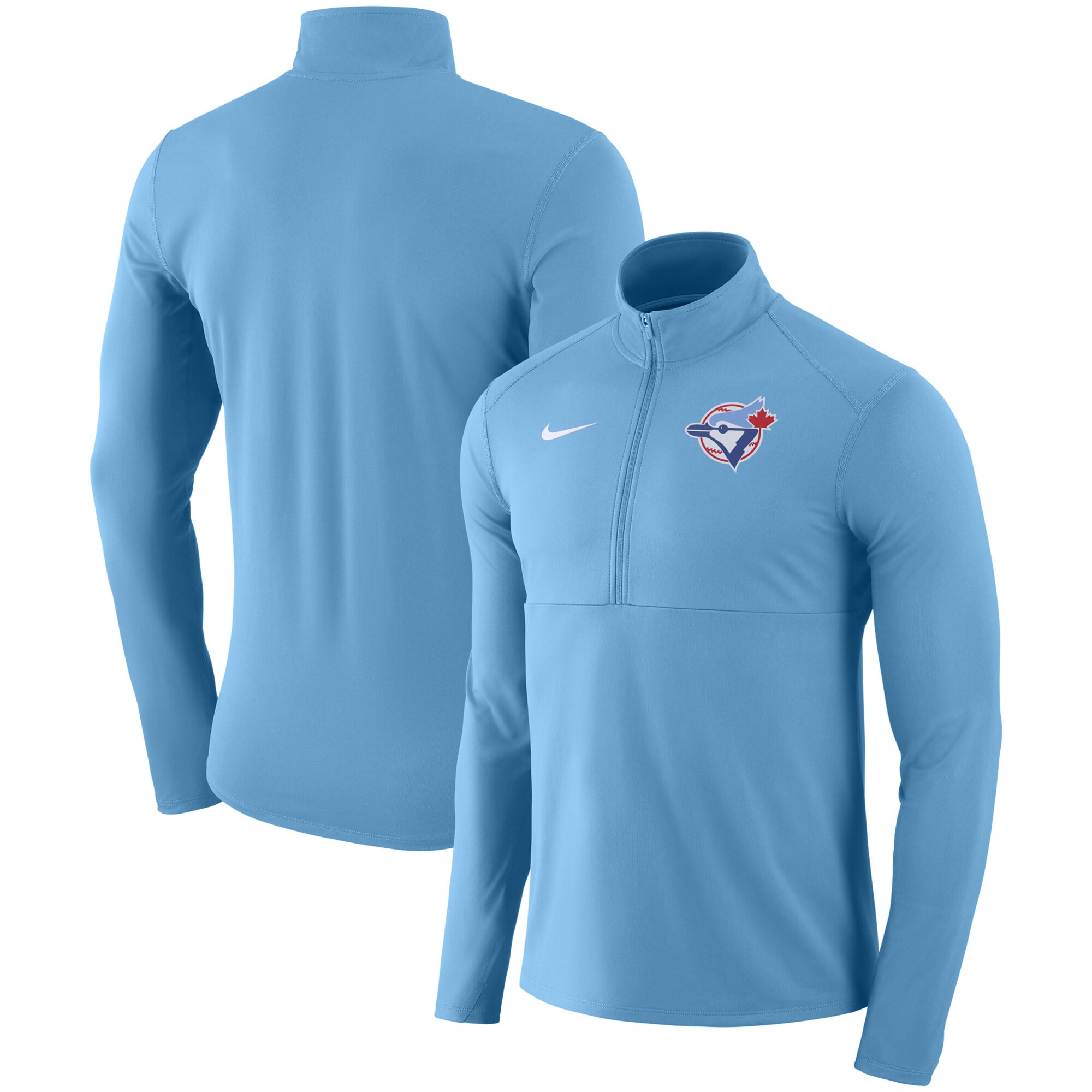 nike half zip blue