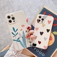 thumbnail image 4 of for iPhone 14 Pro Max Case Silicone Soft Silicone Ultra Thin Cute Slim Heart Purple Pink Protective Phone Case for iPhone 14 Pro Max 6.7 inch Beige, 4 of 11