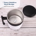 thumbnail image 2 of 300mL Self Stirring Mug with Lid Automatic Stirring Coffee Cup Electric Stainless Steel Self Mixing, 2 of 8