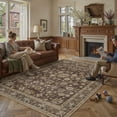 thumbnail image 4 of BERTHMEER 8'x10' Area Rugs for Living Room Large Vintage Brown Carpets for Bedroom Office Machine Washable Farmhouse Dining Room Oriental Rugs Non Slip Traditional Distressed Rugs, 4 of 9