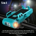 thumbnail image 3 of 5 in 1 Bike Lights 3500mAh Mountain Bike Front Headlight USB Rechargeable Waterproof with Phone, 3 of 8