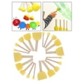 thumbnail image 4 of 20 Piezas Pinceles de Esponja para Aprendizaje de Sello Juguetes Educativos para Estudiantes Profesionales Macarena Cepillo de esponja de pintura, 4 of 8