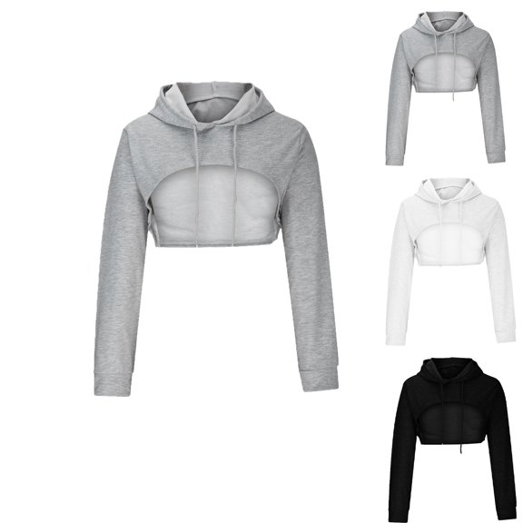 Elvqul Womens Long Sleeve Shirts Pullover Sweatshirts Crop Crewneck Plus Size Tops for Women